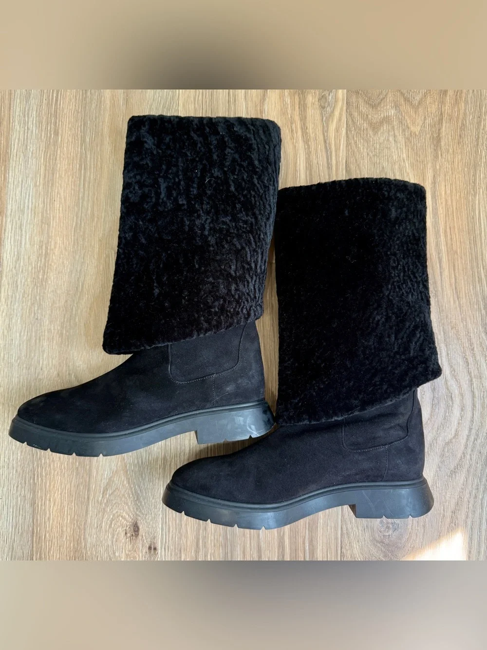 Stuart Weitzman Black Suede Over-the-Knee Boots Size 9.5B